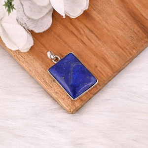 <b>Lapis</b> Gemstone 925 Sterling Silver Pretty <b>Pendant</b> Gorgeous <b>Pendant</b> Fashionable <b>Pendant</b> for Gift & Party for Unisex - Product Image 3