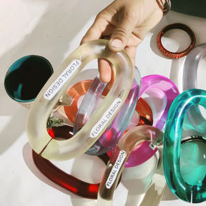 Cadena de eslabones de resina, decoración de pared con eslabones de resina colgantes, arte de resina acrílica moderno y único al precio más bajo. - Product Image 6