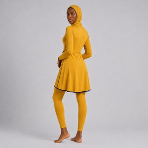 Ensemble Burkini Modeste pour Femme – Confortable, Séchage Rapide, Couverture Complète, Maillot de Bain Manches Longues pour Plage et Piscine - Product Image 2