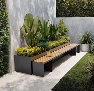 Household Large Alloy Metal Flower <b>Pot</b> Aluminum Garden Planter Box <b>for</b> Vegetables/Flowers/<b>Herbs</b> - Product Image 5