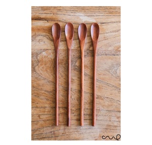 Hot Sale & High Quality Round Soup Spoons Korean Soup Spoon Tea Coffee Wooden Spoon Cookware Cooking Kitchen & Home - Product Image 1