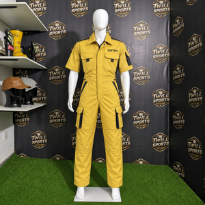 <b>Mens</b> Half Sleeve Industrial Work Coveralls Cotton Utility <b>Jumpsuit</b> Protective Workwear Uniform <b>for</b> Factory Construction - Product Image 5