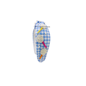 Diademas deportivas duraderas hechas a mano para mujer, aprobadas para estadios, accesorio de moda para el cabello para fanáticas del golf, para torneos de golf - Product Image 3