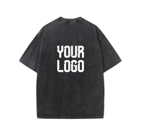 Camiseta Vintage Personalizada para Hombre, Estilo Oversize con Hombros Caídos, Harajuku, Tejido Grueso 100% Algodón, Streetwear Hip Hop