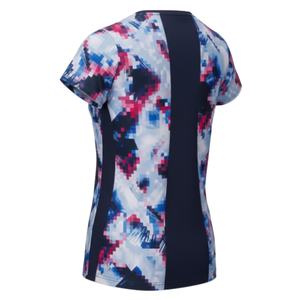 Camiseta ajustada de manga corta con estampado para mujer, top informal con estampado abstracto - Product Image 2