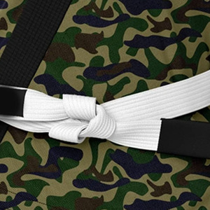 Customizable Camouflage BJJ Judo Jiu Jitsu Kimono Uniform Front Customizable Durable Breathable Washed Cotton Fabric - Product Image 3