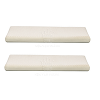 Almohadas de Cama Rectangulares Sweet Dreams con Soporte para el Cuello, 100% Naturales, Ecológicas, Anti-Ronquidos, de Látex, 200 Hilos, con Efecto Refrigerante y Masajeador