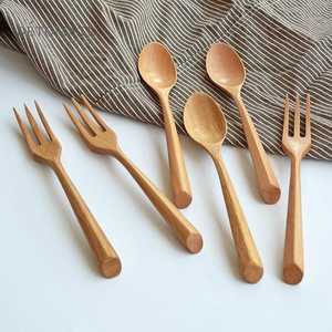 Juego de Cubiertos de Madera Ecológicos de 5 Piezas en Oferta, 304 #   Cubiertos de Diseño Contemporáneo para Camping, Pulidos a Mano - Product Image 6