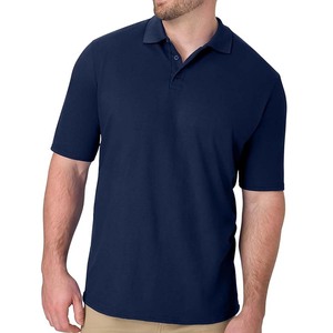 Chemises polo à manches courtes en coton, boutonnées, basiques, sportives - Product Image 2