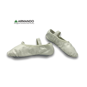 Disponible - Chaussons de danse en cuir souple pour filles Econ, couleur rose, pour toutes les saisons, semelle pleine - Product Image 2