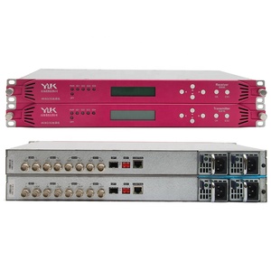 Convertisseur d'extension de transceivers à <span class=keywords><strong>fibre</strong></span> <span class=keywords><strong>optique</strong></span> <span class=keywords><strong>4K</strong></span> 1x12G-SDI vers 4x3G-SDI (TX & RX) sur une seule <span class=keywords><strong>fibre</strong></span> avec module SFP 40KM - Product Image 1