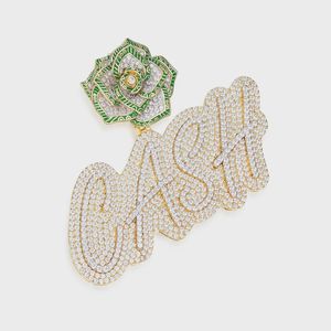 Colgante de Moissanita de Corte Redondo para Hombre, con Diamantes Verdes y Rosas, Estilo Hip Hop, Totalmente Cubierto de Piedras, Plata 925, Ideal para Regalo - Product Image 6