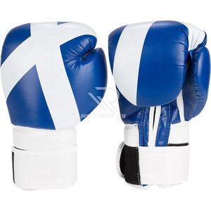 Gants de kick-boxing en cuir de qualité supérieure avec logo personnalisé, fermeture auto-agrippante antidérapante, vente en gros, entraînement professionnel, sac de sparring, OEM - Product Image 4