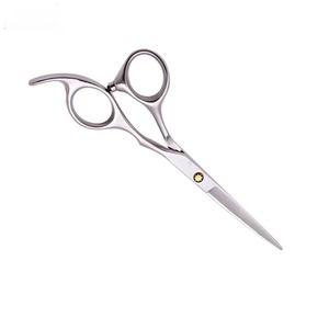 Ciseaux de coiffure professionnels en acier inoxydable 440C, pointe aiguisée, pour droitiers, manche moyen, 28 dents, renforcés en plastique - Product Image 1