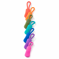 Tirette de fermeture éclair en TPU durable avec cordon en nylon, tirette personnalisée pour sac à outils, vêtements de travail, accessoires vestimentaires