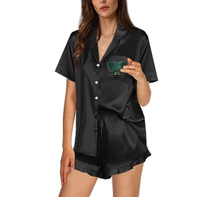 Conjunto de Pijamas de Alta Calidad para Mujer, Elásticos, de Spandex/Algodón, para Verano, Otoño y Primavera - Product Image 6