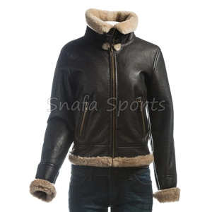 Veste en cuir véritable élégante pour femme, coupe parfaite, vente chaude, haute qualité, prix abordable, veste en cuir d'hiver pour femme - Product Image 5