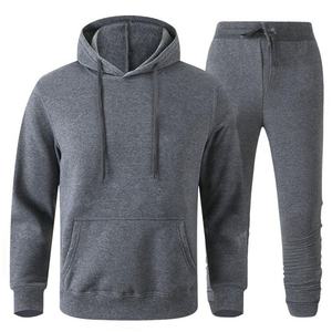 Sudadera deportiva personalizada para hombre, conjunto de traje para correr de gran tamaño, venta al por mayor - Product Image 3