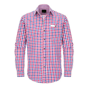 Mens Button Down Check Shirt Premium Cotton Plaid Long Sleeve Casual Business Wear OEM ODM Manufacturer Factory - Product Image 1