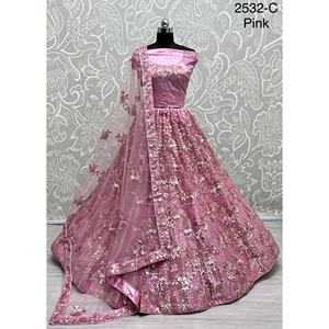 Fabzone Indian Bridal Velvet Collections Vestidos de novia con Zarkhan Work para novias - Product Image 5