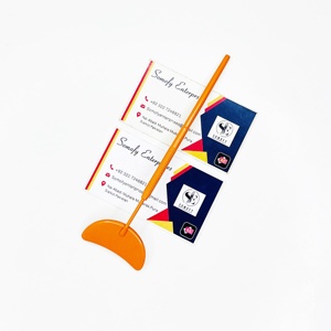 Miroirs à cils professionnels en acier inoxydable orange, écologiques, multifonctionnels, avec poignée confortable, outil de beauté pour cils - Product Image 3