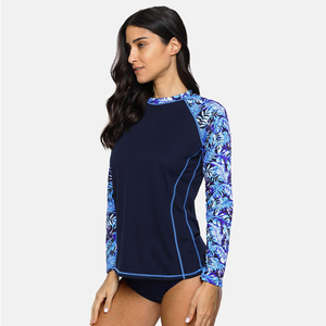 Maillot de bain anti-UV pour femme à manches longues, imprimé numériquement, respirant, avec design personnalisé gratuit - Product Image 5