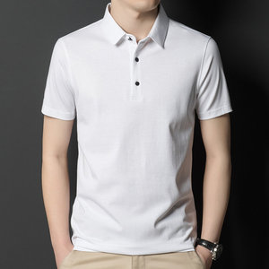 Polo moderne pour homme, tissu confortable, manches courtes, col élégant, usage quotidien pour homme - Product Image 3