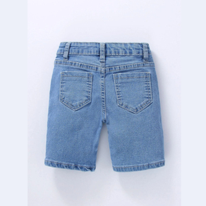 Shorts Bermuda décontractés pour homme en toile 100% coton rose, avec logo frontal, taille mi-haute élastique, couleur unie, respirants - Product Image 2