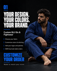 ชุดยิวยิตสูบราซิล (Brazilian Jiu Jitsu Kimono BJJ Gi) ออกแบบเองได้ ขายส่ง ชุดยูนิฟอร์ม ผู้ผลิตเสื้อผ้าศิลปะการต่อสู้ บริการ OEM ชุดต่อสู้ยิวยิตสู - Product Image 2