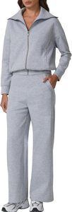 Conjunto Deportivo de Entrenamiento para Mujer |   Chándal Deportivo de Felpa Técnica |   Sudadera y Pantalones Ajustados Transpirables de Alto Rendimiento - Product Image 2