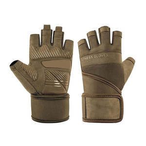 Gants de fitness demi-doigts en néoprène personnalisés avec sangle de poignet réglable, paume souple et tissu ventilé pour une performance supérieure en musculation - Product Image 1