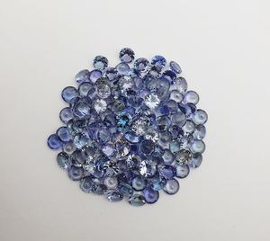 Lote al por mayor de piedras preciosas sueltas de tanzanita natural de corte redondo para fabricación de joyas, piedra azul violeta - Product Image 6