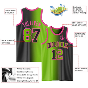 Maillots de basket-ball sportifs les plus vendus, vert et noir, respirants, en mesh, sans manches, col en V, Vernexa Sports, fabricant OEM - Product Image 2