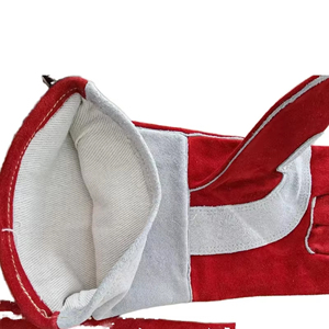 Gants de soudage TIG en gros pour usage professionnel - Cuir de vachette ignifuge avec manchette allongée - Product Image 3