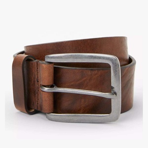 Ceintures en cuir véritable pour hommes, 1.25 pouces, large, effet GRAIN, noir et marron, nouveau - Product Image 4
