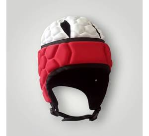 Protector de Cabeza para Boxeo EVA Rojo y Blanco, Casco Protector con Cierre de Hebilla Ajustable, Unisex, para Adultos, Equipo Deportivo Universal - Product Image 1