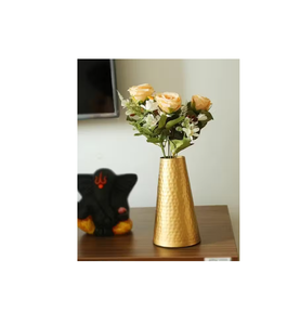 Modern Design Gold-Finished Metal Flower Vase Latest Home Office <b>Decorative</b> - Product Image 6