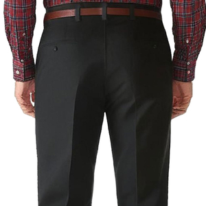 Autumn Formal Dress <b>Pants</b> Mid Waisted Flat Front Straight Canvas Breathable <b>Pants</b> High Quality Comfortable Business Dress <b>Pants</b> - Product Image 3