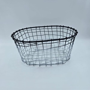 Corbeille à fruits en fil métallique noir, Organisateur de rangement de cuisine rond, Porte-fruits décoratif pour comptoir, pour la maison, la table à manger - Product Image 1