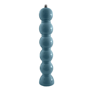 Moulin à poivre bombé laqué brillant de qualité supérieure, fini à la main, en bois coloré, pour la gastronomie - Product Image 2