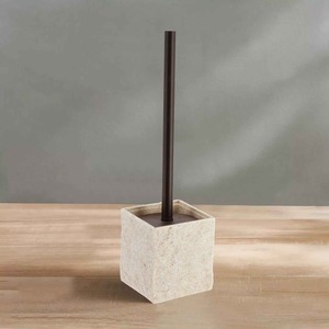 Soporte para escobilla de baño de mármol natural, accesorio de baño de piedra redondeada para un estilo moderno y lujoso en el hogar y el hotel, lo último en diseño. - Product Image 3