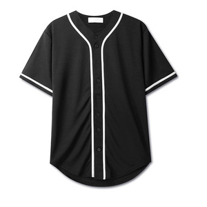 Maillots de baseball personnalisés imprimés par transfert thermique, 100 % polyester, uniformes d'équipe, broderie de logo, maillot de baseball/softball à boutons - Product Image 5