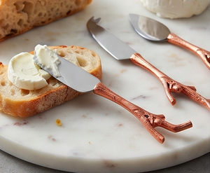Ensemble de couteaux à fromage rétro en métal avec manches en forme de branche, durables, compatibles lave-vaisselle, pour les fêtes, les hôtels et la cuisine - Product Image 6