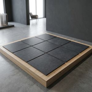 Carrelage en porcelaine pour sol extérieur antidérapant R11, 20 mm d'épaisseur, pierre bleue, carreaux noirs, 600x900 mm, qualité européenne, prix bas - Product Image 5