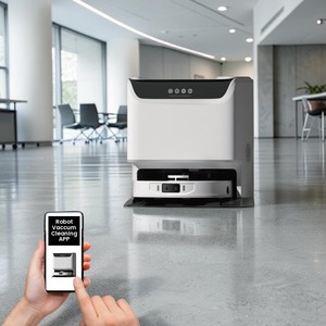 Robot aspirateur et serpillière LDS+ avec système de détection d'obstacles laser à double ligne et auto-nettoyage automatique pour le bureau - Garantie 1 an - Product Image 1