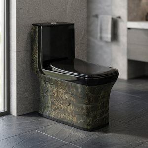 WC monobloc en céramique chinoise, style décoratif indien, à siphon en S, en promotion - Product Image 6