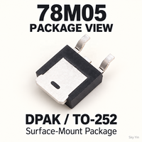 Stok 78M05 L78M05CDT-TR CJ78M05 5V 500mA IC Regulator Tegangan Linear Positif Tetap untuk Perakitan PCB Pasokan Massal