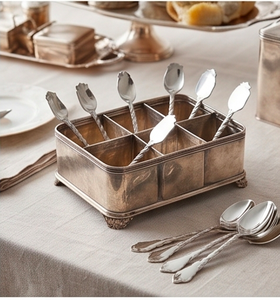 Cucharas de té clásicas de acero inoxidable con mango retorcido, pulido espejo, aptas para lavavajillas, mango largo, juego de 5 para utensilios de cocina. - Product Image 5