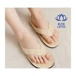 QUALITÉ FIDÈLE 2026 Pantoufles de spa en loofah, sandales en fibres tissées pour le gommage de la peau et le confort quotidien - Product Image 1