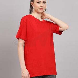 T-shirt court décontracté et confortable pour femme, coupe ajustée, sexy, respirant, doux, col rond, idéal pour l'été, prix abordable, personnalisable - Product Image 3